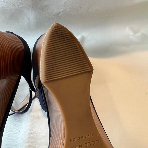 Cole Haan Sadie wedge sandal in marine blue nubuck - Women's size 9.5 - Picture 10 of 12